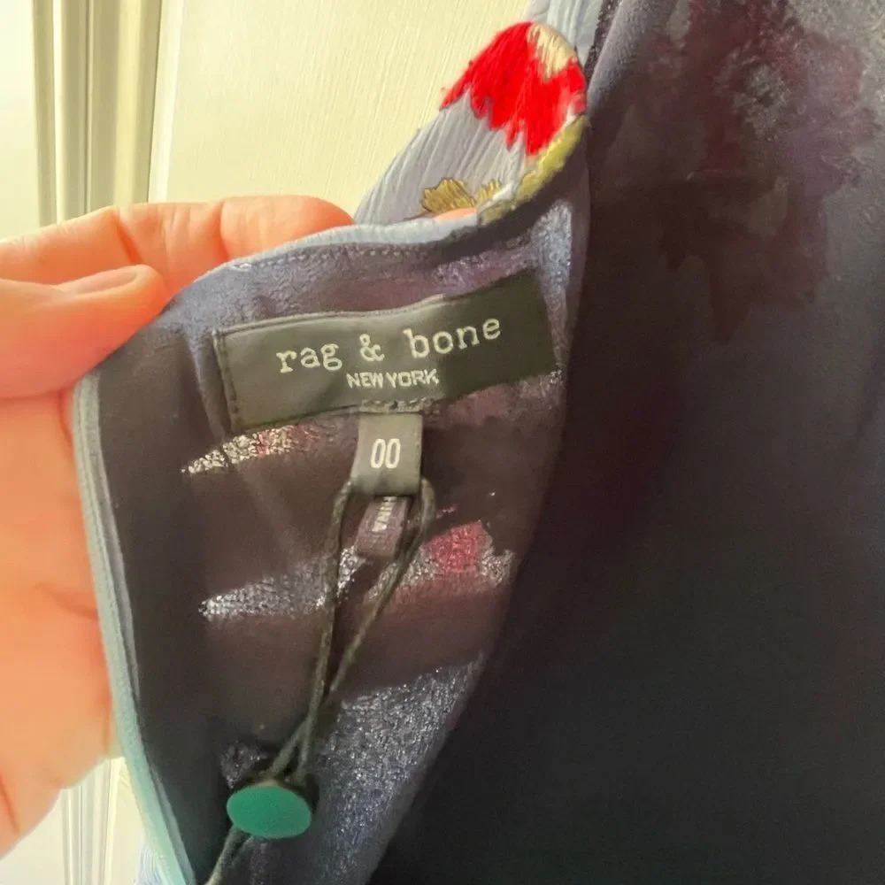 NWT Rag & Bone joelene floral slip dress size 00 women’s - Picture 6 of 8